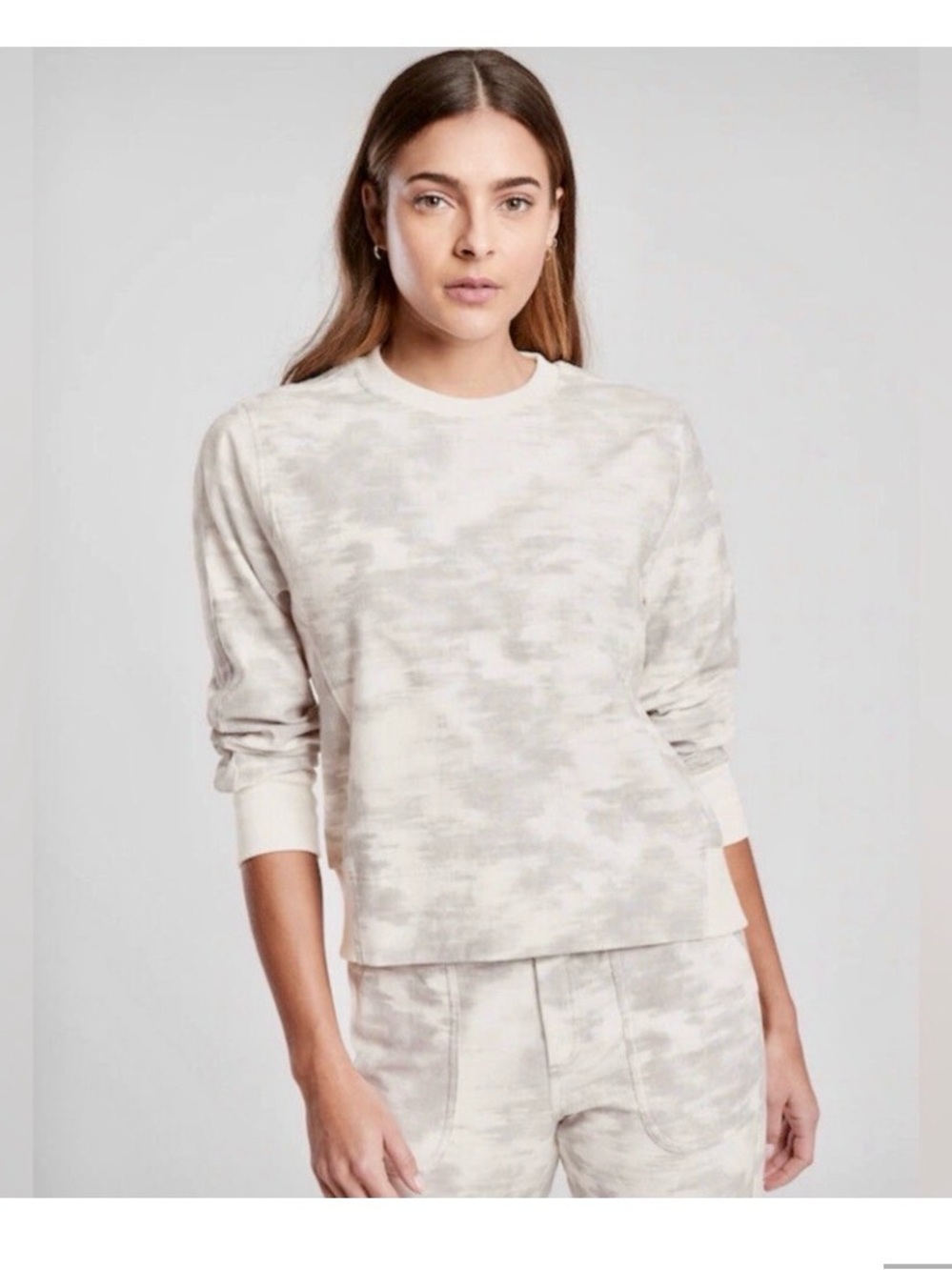 Athleta Farallon Tie Dye Print Sweatshirt